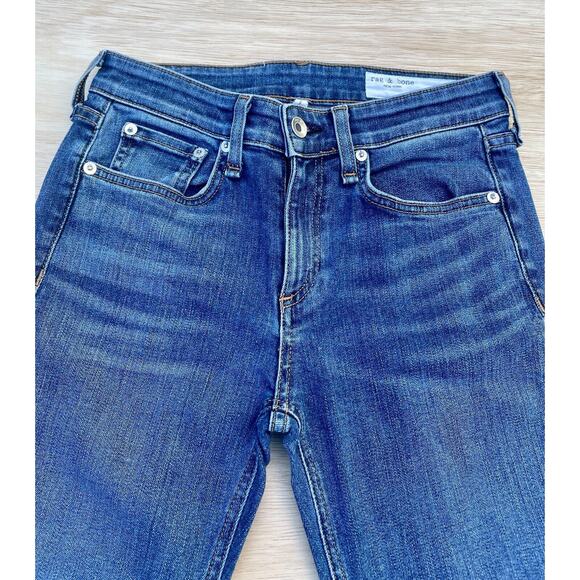 Rag & Bone New York Blue Ripped Jeans Size 25 - Picture 3 of 9